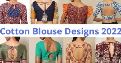 Simple Special Cotton Saree Blouse Designs