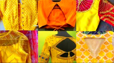 New Designer Yellow Color Gala Blouse Designs