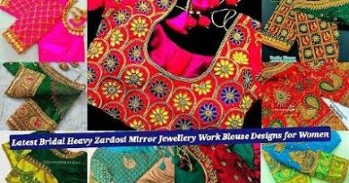 New Latest Designer Embroidery Work Blouse Designs