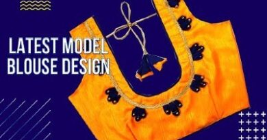 Latest Designer New Paithani Model Blouse Cutting and Stitching