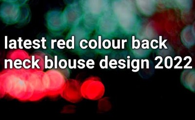 Latest New Model Red Color Blouse Designs