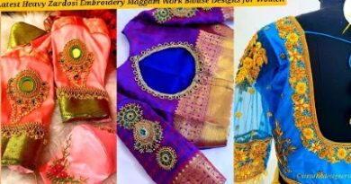 New Latest Handwork Embroidery Blouse Designs