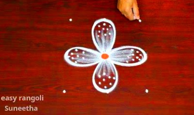 2 Beautiful Traditional 3 Dots Kolam Designs