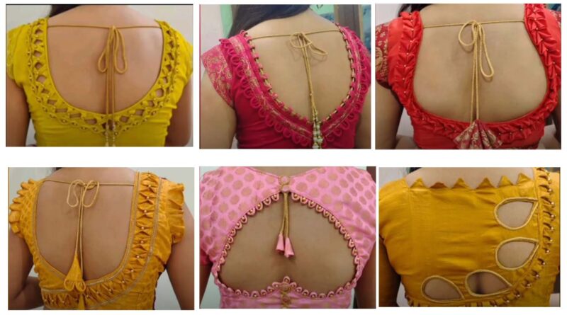New Silk Saree Designer Blouse Designs Neck Designs