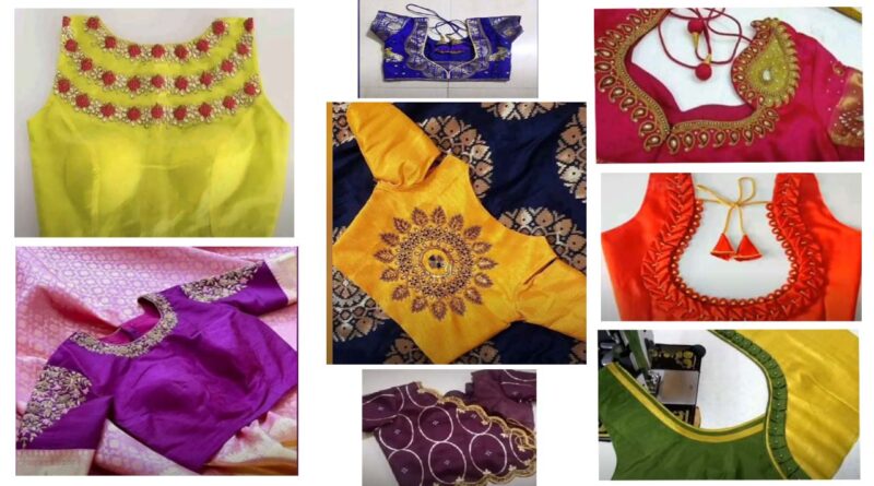 New Trending Model Silk Saree Fancy  Blouse Designs