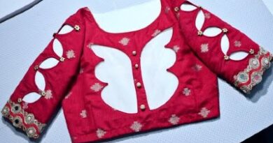 Designer Princesses New Butterfly  Blouse Cutting and Stitching