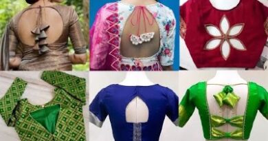 New Easy To Stitch Back Neck Blouse Designs