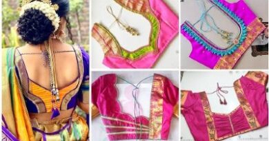 Paithani Saree New Blouse Back Neck Designs
