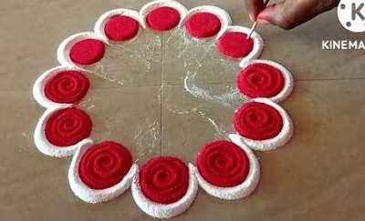 Simple and Color Full Beginners New Rangoli Designs