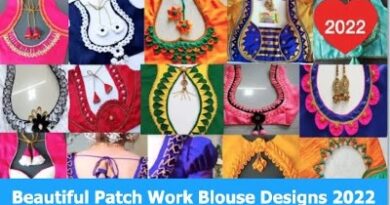 New Latest Model Designer Patch Work Blouse Designs