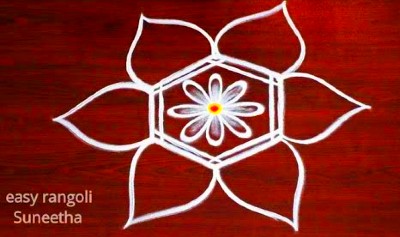 New Stunning Lotus Rangoli Design