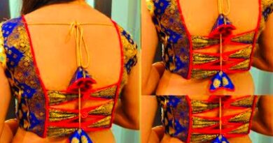 Very Stylish Paithani New Model Designer Blouse Cutting and Stitching