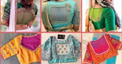 New Net Embroidery Pattu Saree Blouse Designs