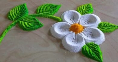 EAsy New Unique Daily Flower Rangoli Designs