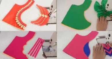 New 4 Designer Blouse Cutting and Stitching
