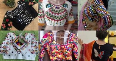 New Heavy Hand Worked Mirror Blouse Designs