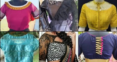 Latest New Boat Neck Simple Blouses – Blouse Designs