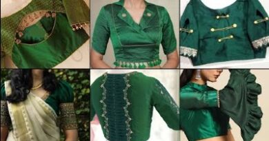 Latest New Green Color Blouse Designs for Pattu Sarees – Blouse Designs