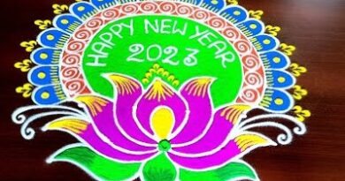 New Year Special Lotus Rangoli  Muggulu 2023
