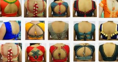 Many types beautiful blouse back neck Designs