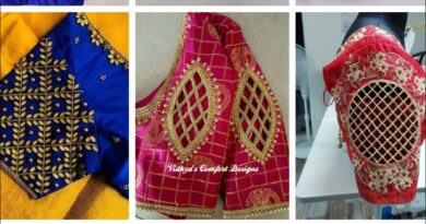 Colourfull Blouse designs with Stone and Zardosi Work – Blouse Designs