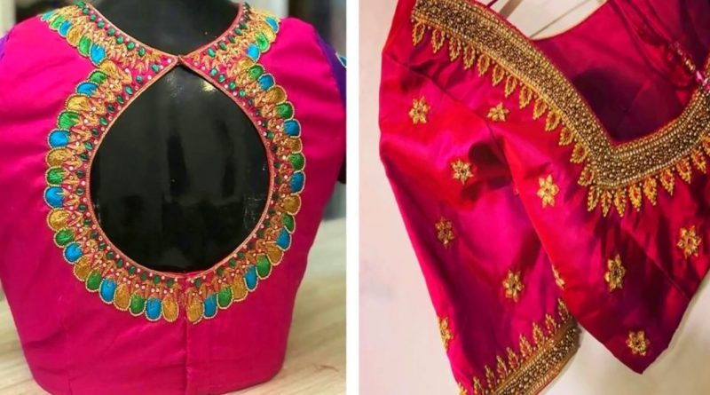 Simple And Elegant Work Blouse Designs For Party Wear | Thread Work –  Blouse Designs