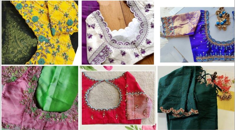 Cutwork Blouse Designs for silk saree Latest – Blouse Designs