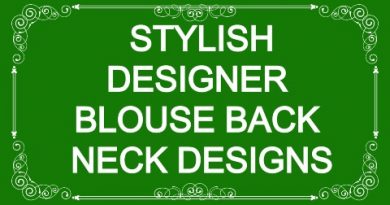 stylist designer blouse back neck designs – Blouse Designs