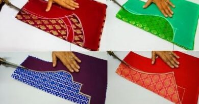 Patch Work Blouse Cutting and Stitching – Blouse Designs