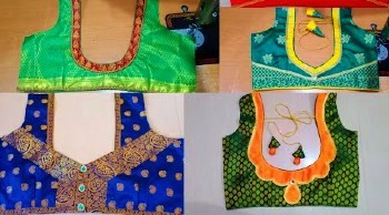 Designer Blouse Designs With Patch Work – Blouse Designs