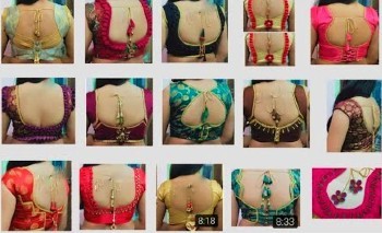 Beautiful New Saree Blouse Back Neck Designs  – Blouse Designs