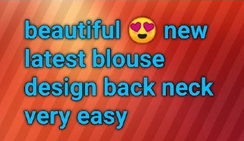 Beautiful New Latest Back Neck Blouse Designs – Blouse Designs