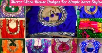 Simple Mirror Work Blouse Designs Designer – Mirror Work Blouses