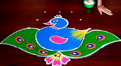 New Year Special Peacock Rangoli Designs  – Rangoli Designs
