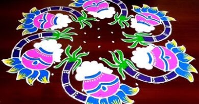 Easy and Beautiful New Year Rangoli Designs Sankranthi Special 11 Dots Rangoli Design