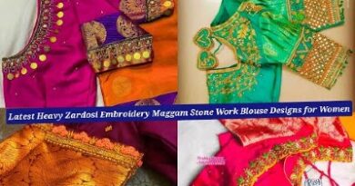 New Heavy Stunning Zardosi Stone Work  Blouse Designs