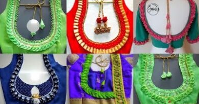 New Trending Latest Silk Saree Pattu Blouse Designs