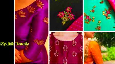 Simple New Bridal Embroidery Blouse Designs