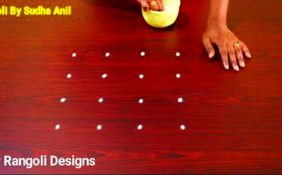 Traditional Beautiful 4 – 4 Kolam Rangoli Designs