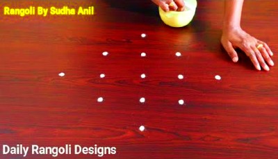 Very Easy Creative 5 – 1 Dots Rangoli Designs