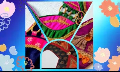 Latest New Designer Patch Work Blouse Designs