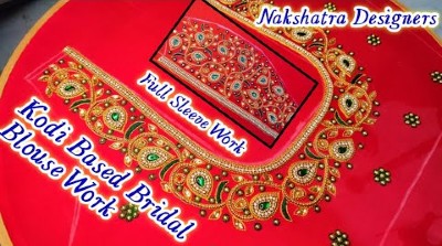 Latest Super Aari Work Bridal Blouse Designs