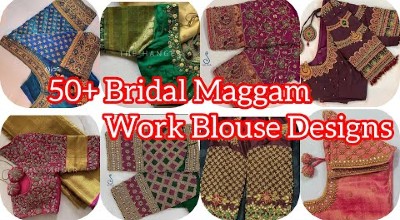 New Stunning Latest Bridal Designer  Maggam Work Blouse Designs