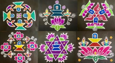 New Top Rangoli Designs With Beautiful Colours