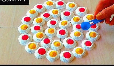 Simple and Easy New Rangoli Design For Festival