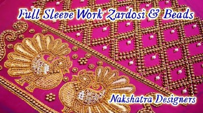 New Zardosi and Beads Work Full Sleeves Designs