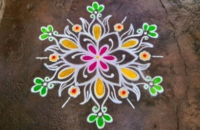 New Cute  5 – 3 Dots Kolam Rangoli Designs Daily Muggulu