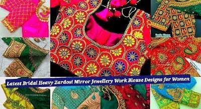 New Latest Designer Embroidery Work Blouse Designs