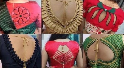 New Simple Latest Back Neck Blouse Designs Back Neck Designs