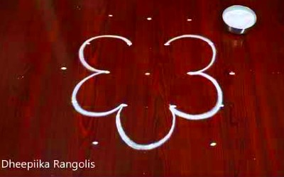 Simple 5 Dots Rangoli Designs  Beautiful Muggulu